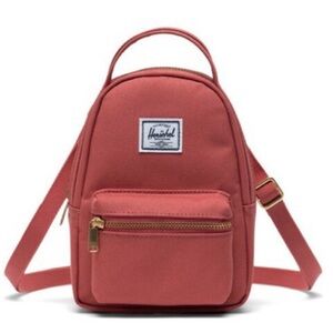 NWOT Herschel Supply Co. Nova Mini Backpack Dusty Rose Pink Adjustable Straps